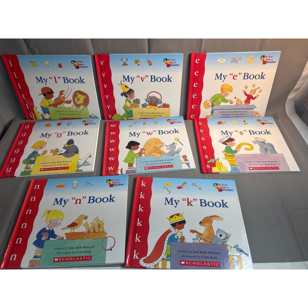 Scholastic LETTERS books LOT 8 - letters L E W G K V S N